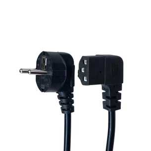 Кабель живлення C13 1.8m 90° corner black Armorstandart (ARM73124) picture 1