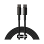 Дата кабель USB-C to USB-C 2.0m 100W black Baseus (CATWJ-A01) - зменшене зображення 1