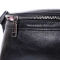 Сумка Grande Pelle Шкіряна бананка унісекс Чорна (22813) - зменшене зображення 6