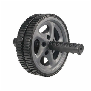 Ролик для преса LiveUp Exercise Wheel 18 см чорний, сірий LS3160B (6951376107272) зображення 1
