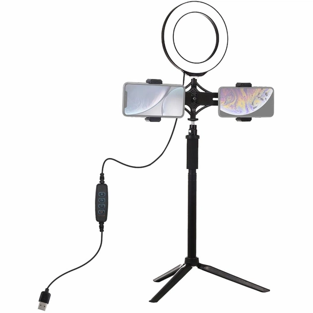 Набір блогера Puluz Ring USB LED lamp 6.2"+ tripod (PKT3038) - picture 1