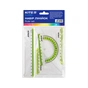 Лінійка Kite набір: лінійка 15 см, 2 косинця, транспортир (салатова смуга) (K-280-09) - preview 1