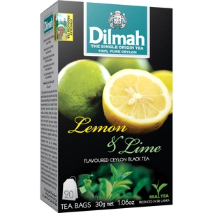 Чай Dilmah Лимон і лайм 20х1.5 г (9312631142136) изображение 1