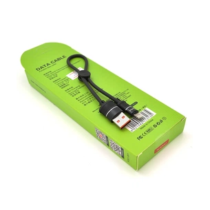 Дата кабель USB 2.0 AM to Lightning 0.25m 5A Black iKAKU (KSC-351-L) зображення 1