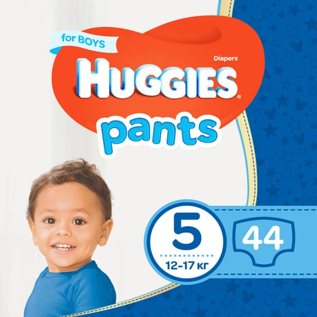 Підгузки Huggies Pants 5 для хлопчиків (12-17 кг) 44 шт (5029053564043) - изображение 1