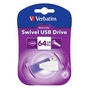 USB флеш накопичувач Verbatim 64GB Store 'n' Go Pin Swive Violet USB 2.0 (049816) - зменшене зображення 5