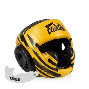 Боксерський шолом Fairtex HG16 Gold L (HG16_L_Gold) зображення 1
