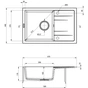 Мийка кухонна Deante Corio + зміш. BME 024N (ZRCP2113) - зменшене зображення 3