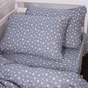 Постільна білизна MirSon 012 Grey Stars Фланель 2 x 160 x 220 Сімейний Євро (2200009653155) - preview 3