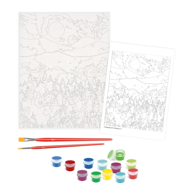 Картина по номерам Rosa Казковий пейзаж 1 35 х 45 см (4823098529798) - picture 3