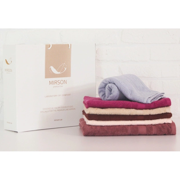 Рушник MirSon набір банних 5090 Elite SoftNes Delicacy 50х90 6 шт (2200003181074) - изображение 1