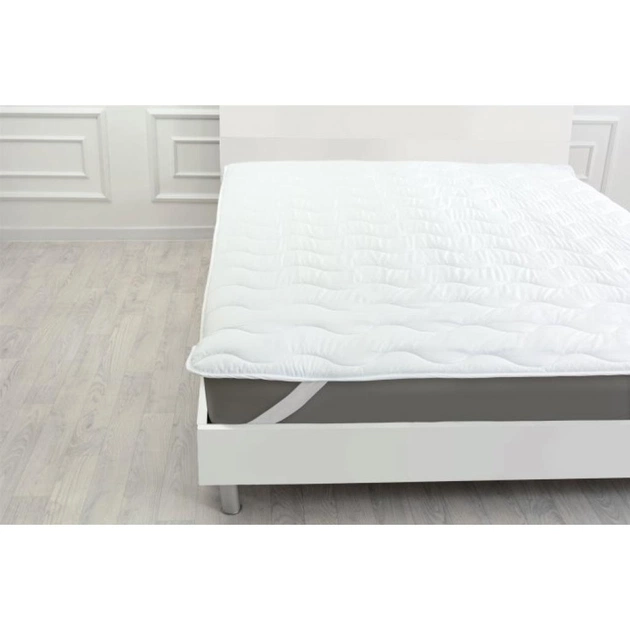 Наматрацник MirSon Eco Light №1721 Bamboo Air-line на резинці по кутках White 80x190 см (2200002890014) - изображение 1