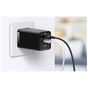 Зарядний пристрій Baseus 2xUSB-C 65W + 1xUSB GaN + cable USB-C to USB-C 100W 1.0m black (CCGP120201) - уменьшенное изображение 9