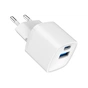 Зарядний пристрій Gembird 1xUSB-C PD20W + 1xUSB QC3.0 white (TA-UC-PDQC20-W-01) - зменшене зображення 2