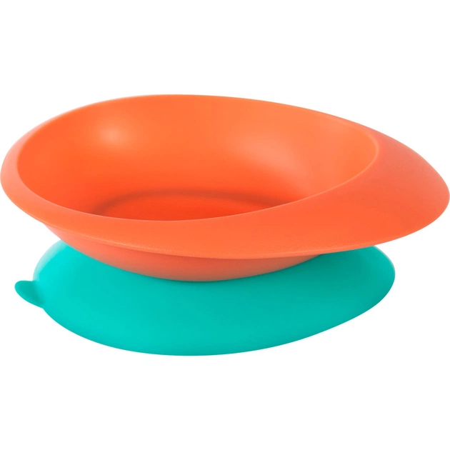 Тарілка дитяча Baboo Ufo з основою-присоскою, від 6 місяців (персик) (9-031) - picture 1