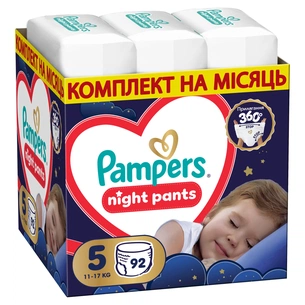 Підгузки Pampers Night Pants Розмір 5 (11-17 кг) 92 шт (8006530320542) зображення 1
