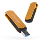 USB флеш накопичувач eXceleram 128GB P2 Series Gold/Black USB 3.1 Gen 1 (EXP2U3GOB128) - зменшене зображення 1