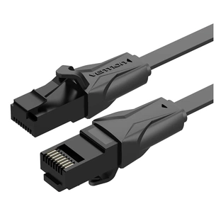 Патч-корд 0.5м, UTP cat 6 RJ-45 black Vention (IBJBD) picture 1