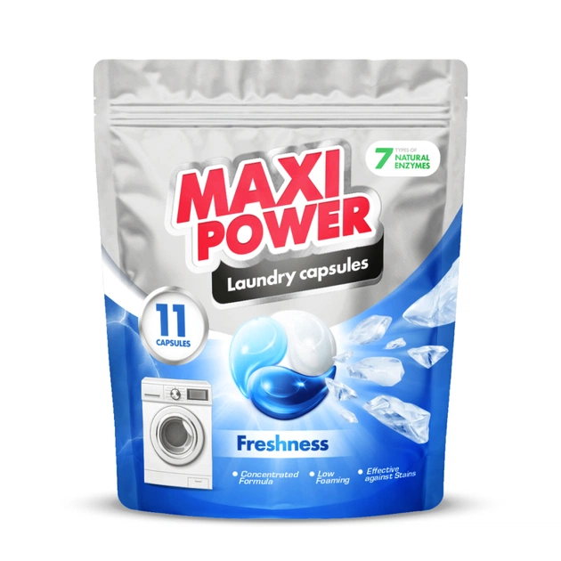 Капсули для прання Maxi Power Freshness 11 шт. (4823098414964) - зображення 1