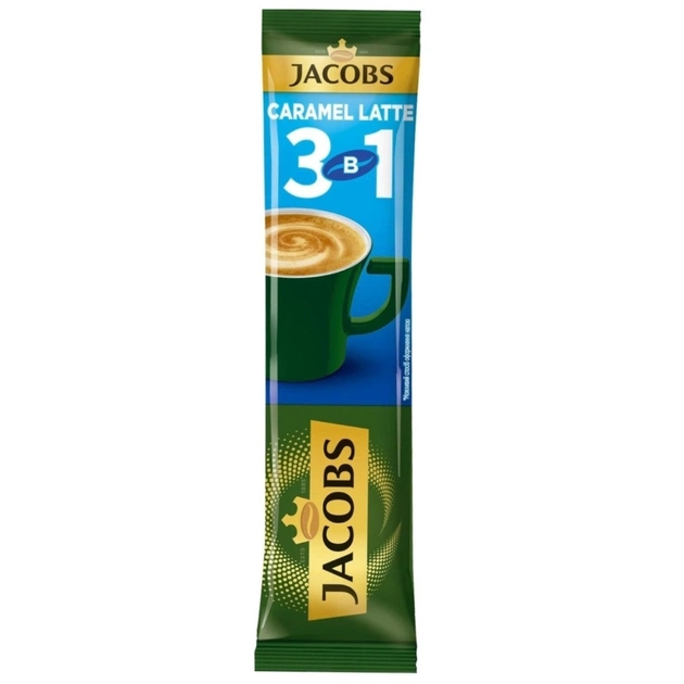 Кофе Jacobs 3в1 Карамель Латте 12.3 г (prpj.90571) - изображение 1