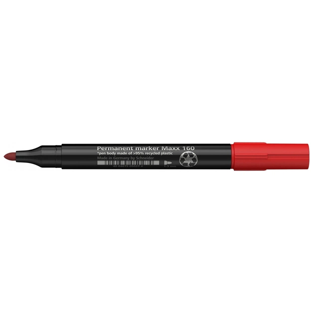 Маркер Schneider MAXX 160 перманентный 1-3 мм, красный (S116002) - изображение 1