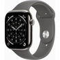 Смарт-годинник Apple Watch Series 11 GPS + Cellular 46mm Natural Titanium Case with Stone Grey Sport Band - M/L (MFCX4RK/A) - зменшене зображення 1