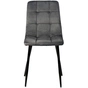 Кухонный стул Примтекс плюс Стілець Примтекс Плюс Tempo black HL-95 оксамит темно-сірий (Tempo black HL-95) - уменьшенное изображение 2