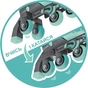 Роликові ковзани Globber 2в1 м'ятно-зелені р.30-33, до 60кг, 5+ (783-206) - зменшене зображення 12