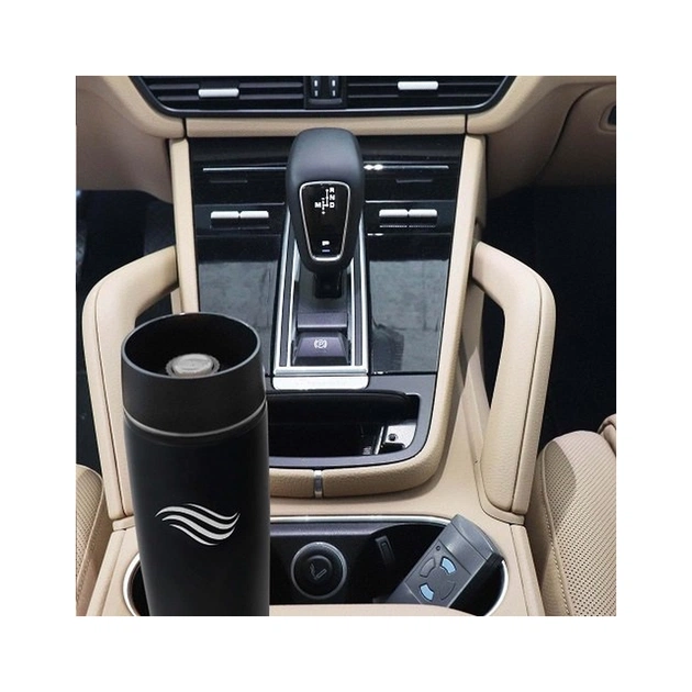 Термокружка Tavialo матовий чорний колір + 2 ущільнювальних кільця 460 мл (190460101) - зображення 6