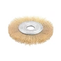 Щітка для електроінструменту Tolsen дискова 125 мм х 22.2 мм, гофрований латунований дріт 0.3 мм (77527) - зменшене зображення 1