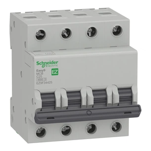 Автоматичний вимикач Schneider Electric EZ9 4P 25A C (EZ9F34425) зображення 1