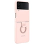 Чeхол-накладка Samsung Silicone Cover with Ring для Samsung Galaxy Flip 4 SM-F721 Pink (EF-PF721TPEGUA) - уменьшенное изображение 2
