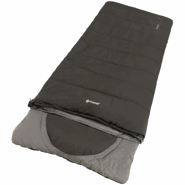 Спальний мішок Outwell Contour Reversible +2C Midnight Black Left (928748) - зображення 1
