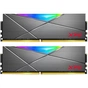 Модуль пам'яті для комп'ютера DDR4 16GB (2x8GB) 4133 MHz XPG SpectrixD50 RGB Tungsten Gray ADATA (AX4U41338G19J-DGM50X) - уменьшенное изображение 1
