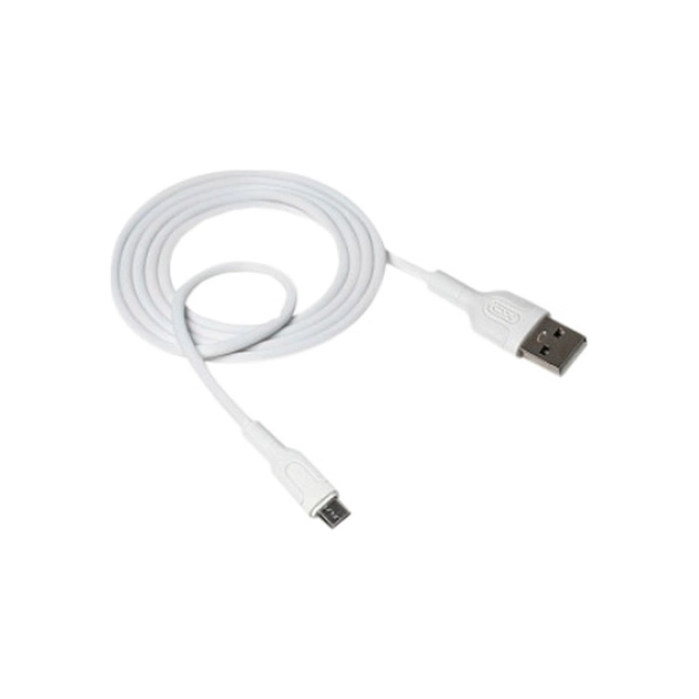 Дата кабель USB 2.0 AM to Micro 5P 1.0m NB212 2.1A White XO (XO-NB212m-WH) - изображение 1