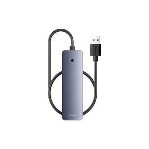Концентратор Baseus USB 3.0 to 4xUSB 3.0 + USB-C gray (B0005280B811-01) зображення 1