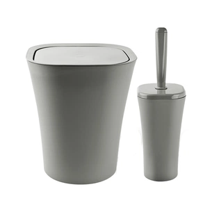 Набір для ванної кімнати Planet Household Papillon 2 предмети сірий (6891) зображення 1