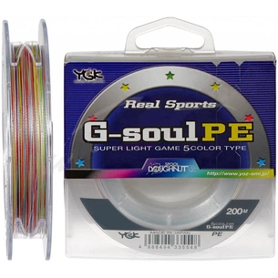 Шнур YGK G-Soul PE 5 Colors 200m 0.6/0.128mm 8lb (5545.02.06) зображення 1