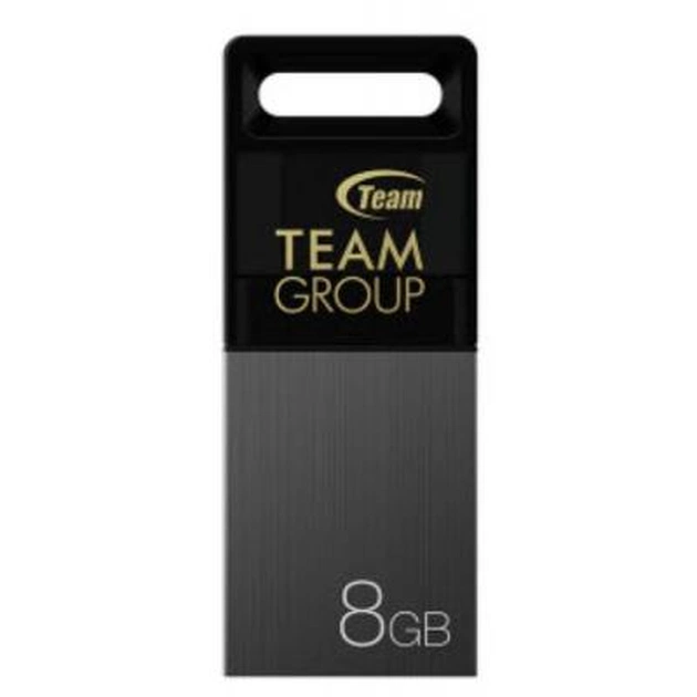 USB флеш накопичувач Team 8GB M151 Gray USB 2.0 OTG (TM1518GC01) - изображение 1