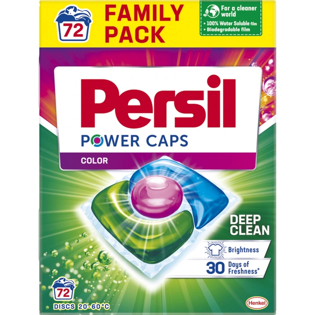 Капсули для прання Persil Колор 72 шт. (9000101513004) - изображение 1