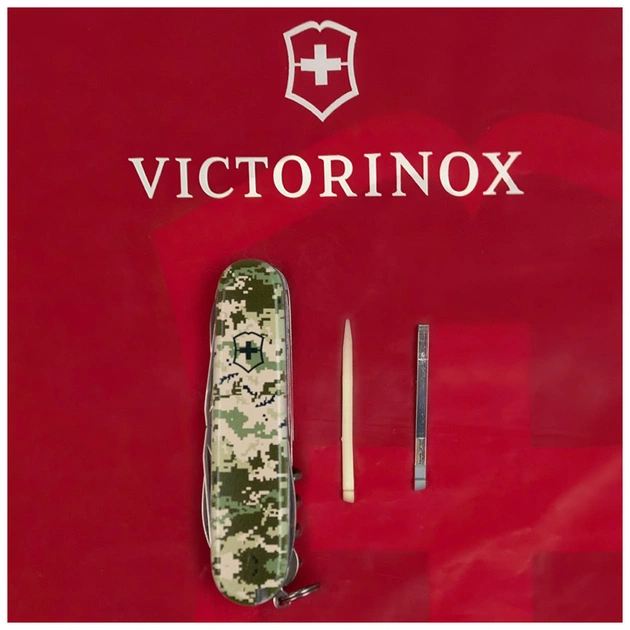 Ніж Victorinox Huntsman Army 91 мм Піксель (1.3713.3_W3940p) - зображення 6