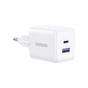 Зарядний пристрій Ugreen USB + USB-C GaN 30W X516 white (65015) - зменшене зображення 1