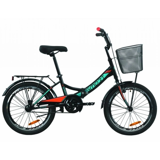 Велосипед Formula 24" SMART Vbr тріскачка рама-15" St 2020 чорно-помаранчевий з бірюзовим (OPS-FR-24-226) - зображення 1