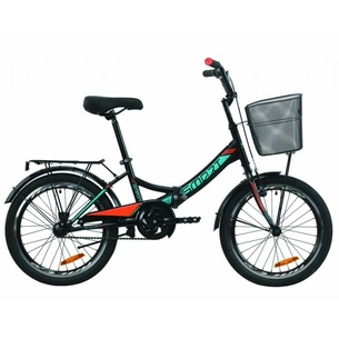 Велосипед Formula 24" SMART Vbr тріскачка рама-15" St 2020 чорно-помаранчевий з бірюзовим (OPS-FR-24-226) зображення 1
