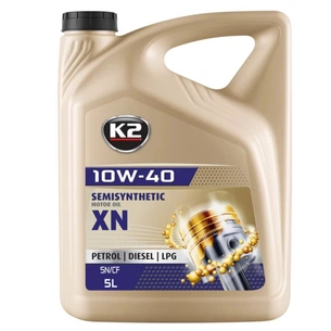 Моторна олива K2 Semisynthetic OIL XN 10W-40 5 л (O2075E) зображення 1