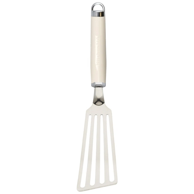 Лопатка кухонна KitchenAid Coreline з прорізами, 32,8 см, кремовий (KAG024OHACE) - изображение 1