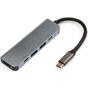 Концентратор Vinga Type-C to 4K HDMI+2*USB3.0+PD+USB-C 3.1 Gen1 aluminum (VCPHTC5AL) - уменьшенное изображение 1