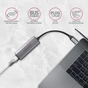 Перехідник USB-C to RJ45 Ethernet 2500Mbps gray AXAGON (ADE-25RC) - зменшене зображення 7