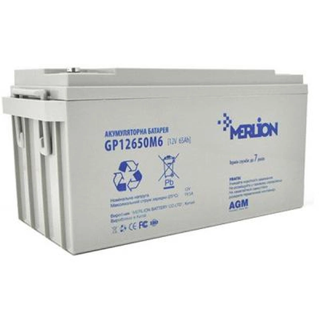 Батарея до ДБЖ Merlion RDC12-65, 12V-65Ah (GP12650M6) - зображення 1
