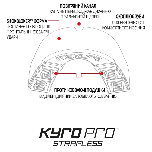 Капа Makura Kyro Pro Strapless Black (Kyro_JR_Black) - picture 7